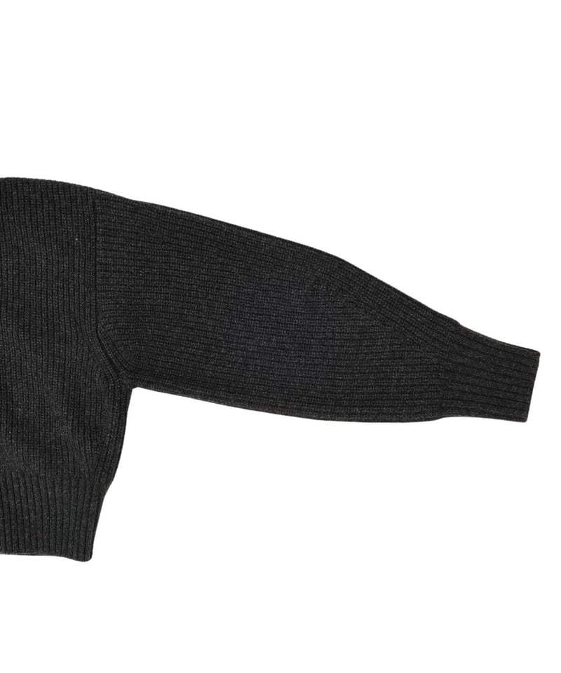 NKNIT zipper double collar KNIT①