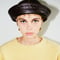vegan leather sailor hat