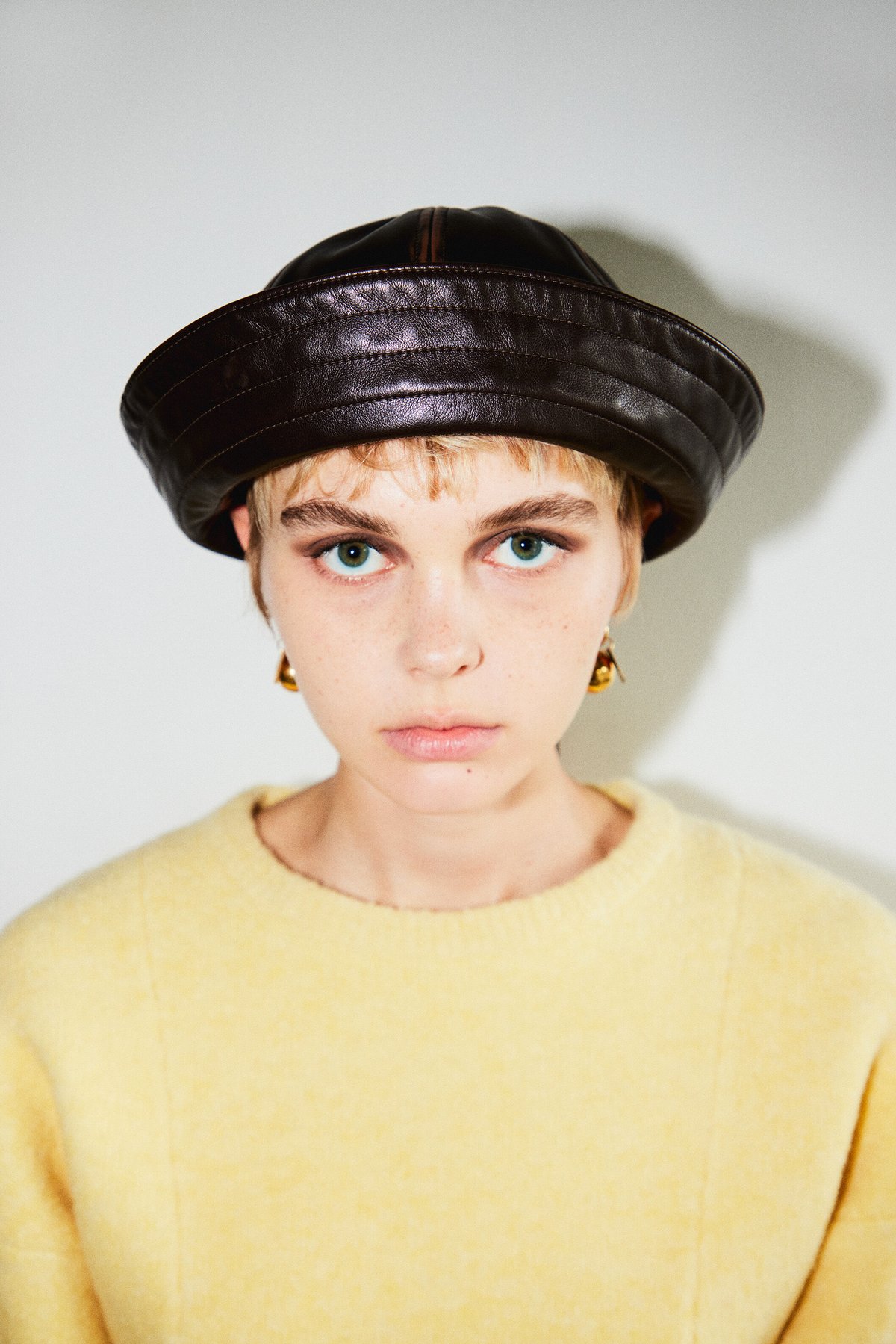 ビーナスちゃん・:*+.専用】 NKNIT sailor hat vegan leather