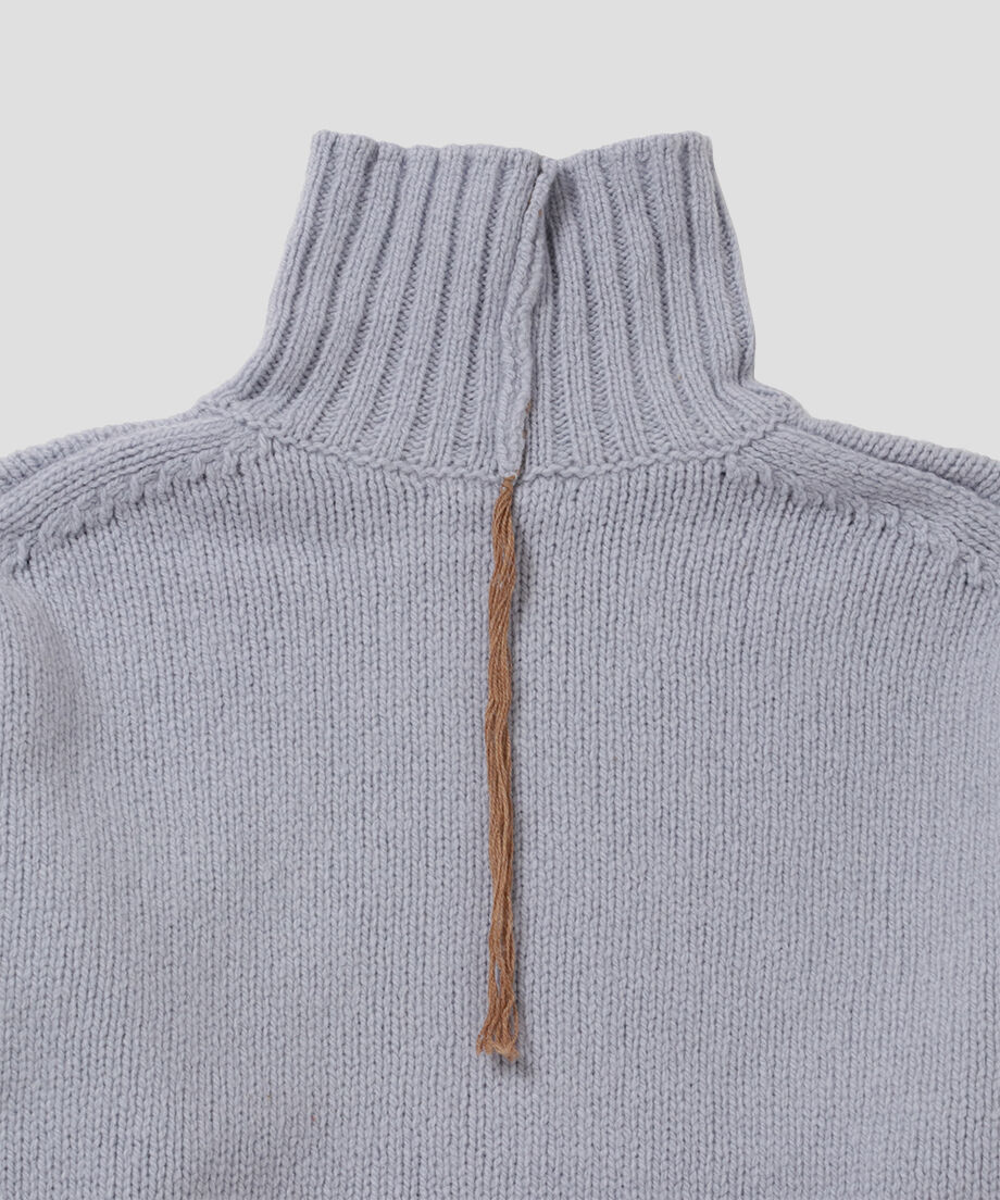 【美品】NKNIT color linking turtle KNIT グレー nknit color linking turtle KNIT