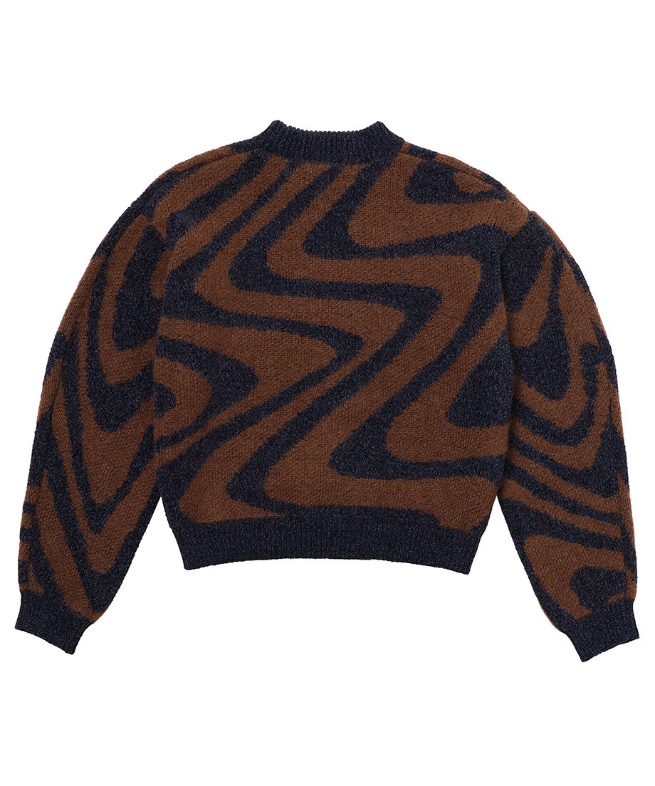 NKNIT wave pattern mohair KNIT サイズ1