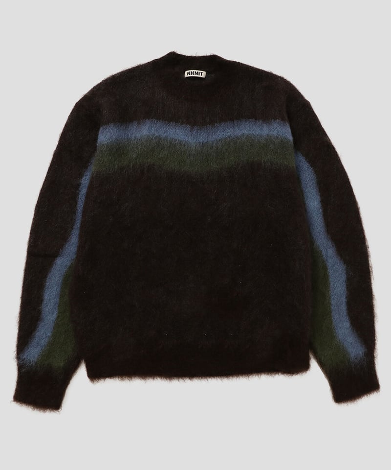 nknit wave pattern mohair KNIT - ニット/セーター