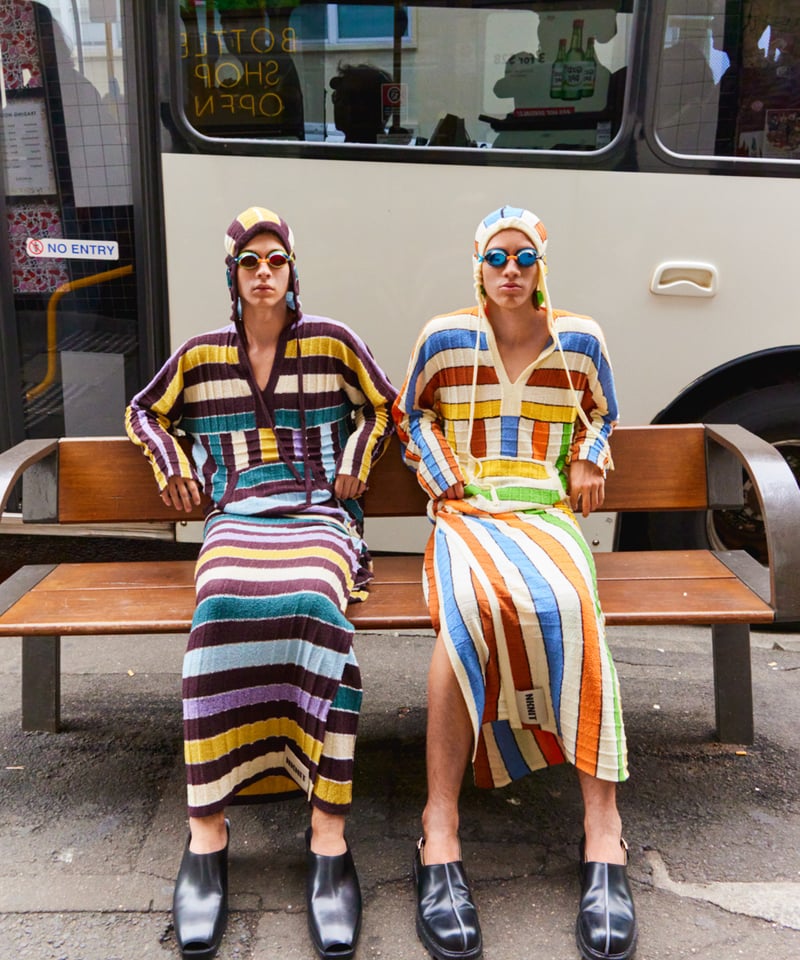 stripe KNIT towel | NKNIT