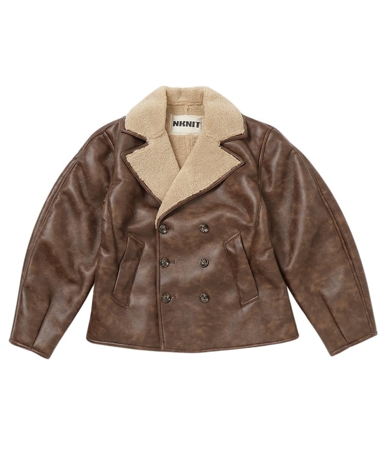 vegan mouton shaped jacket | NKNIT vegan mouton shaped jacket | NKNIT