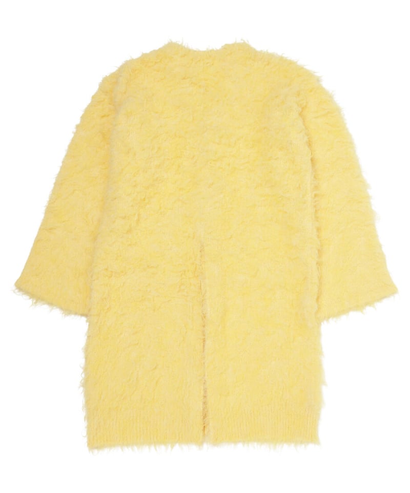 shaggy long KNIT cardigan | NKNIT 