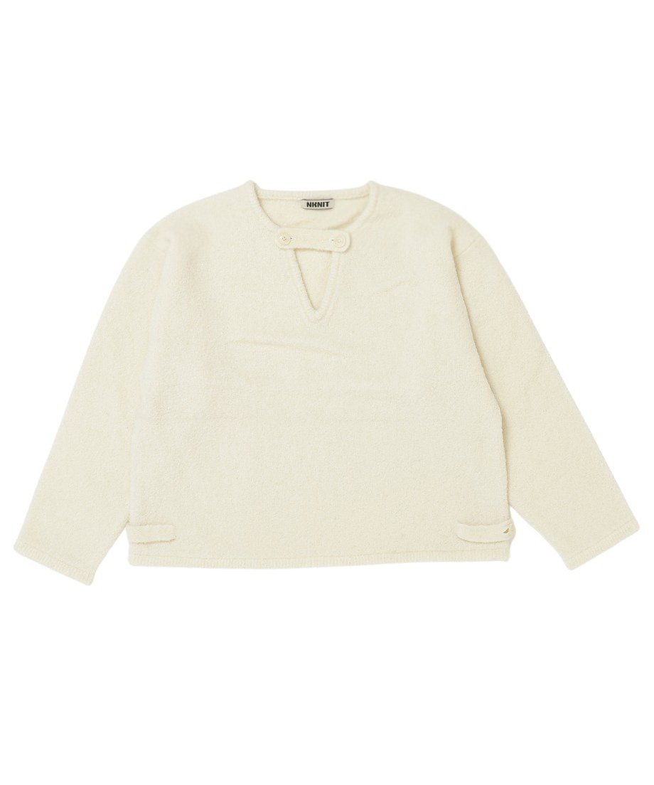 V-neck bouclé KNIT | NKNIT 