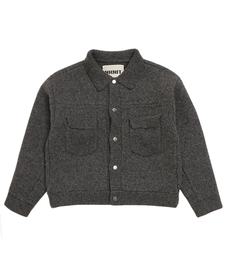NKNIT blouson ニットジャケットブラウン