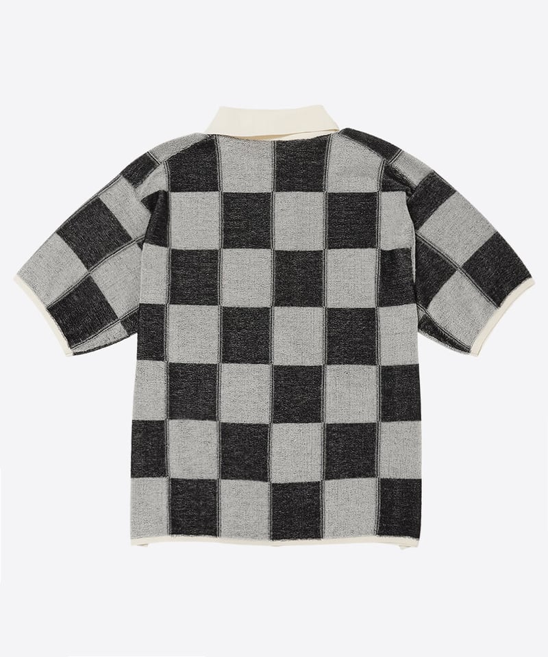 check pattern knit shirt | NKNIT