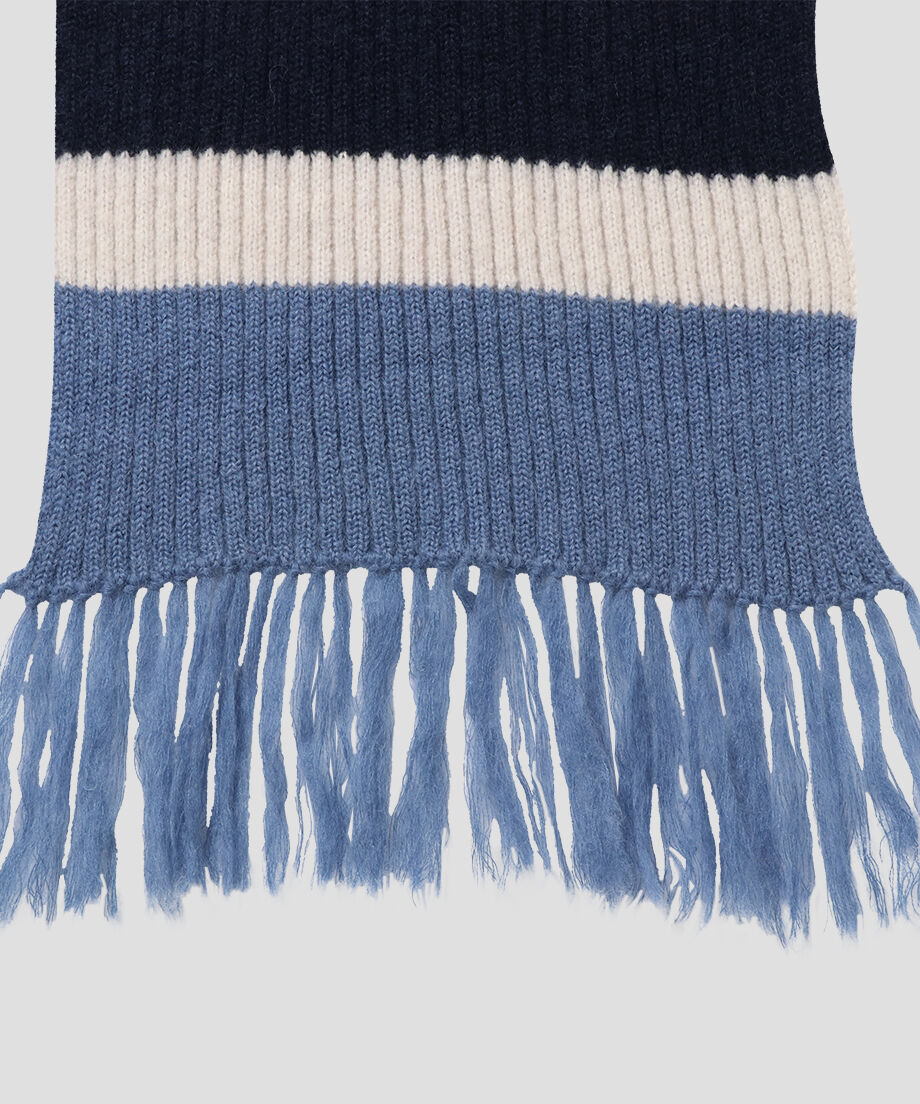 mix stripe big KNIT scarf | NKNIT 