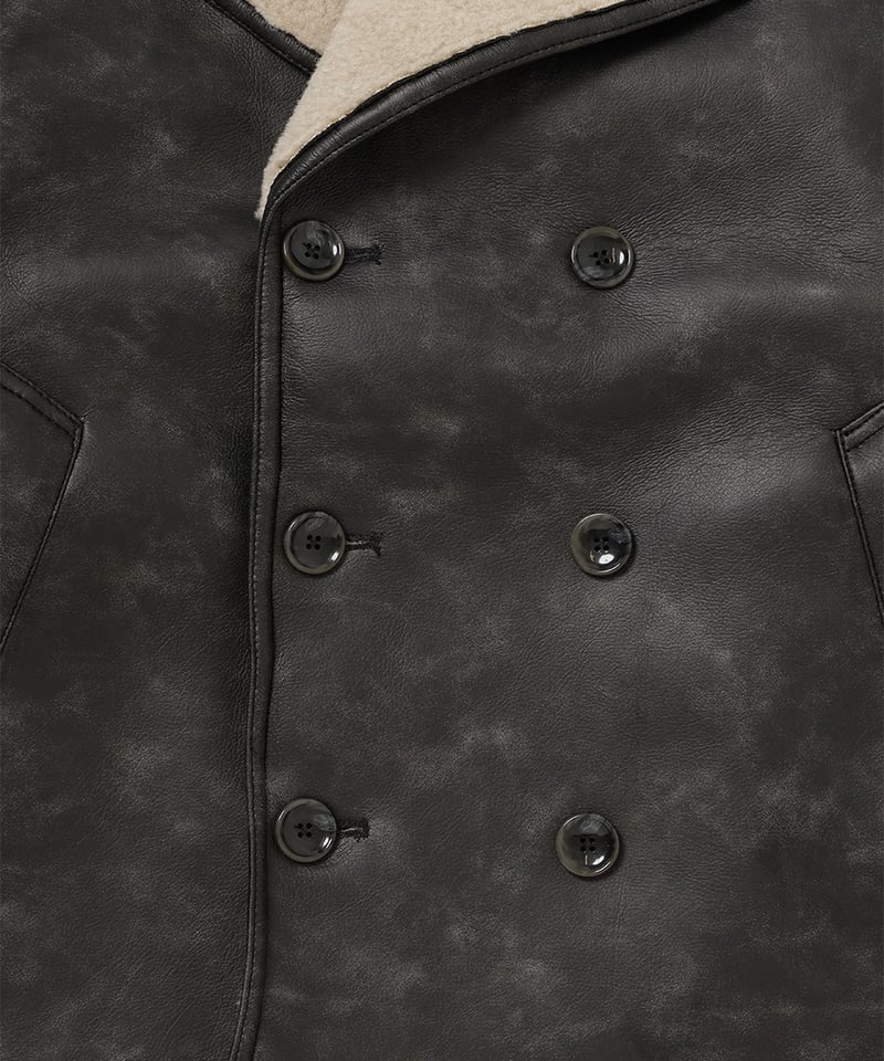vegan mouton round jacket | NKNIT vegan mouton round jacket | NKNIT