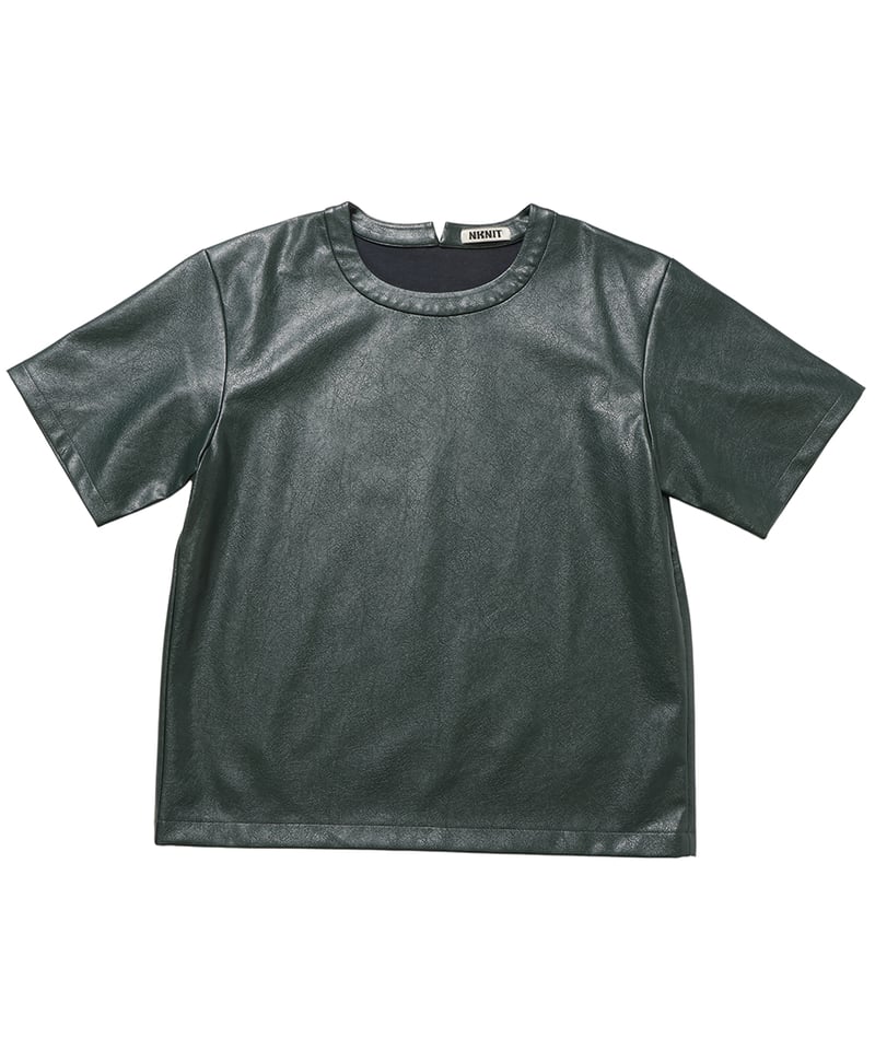 vegan leather big T-shirt | NKNIT vegan leather big T-shirt | NKNIT