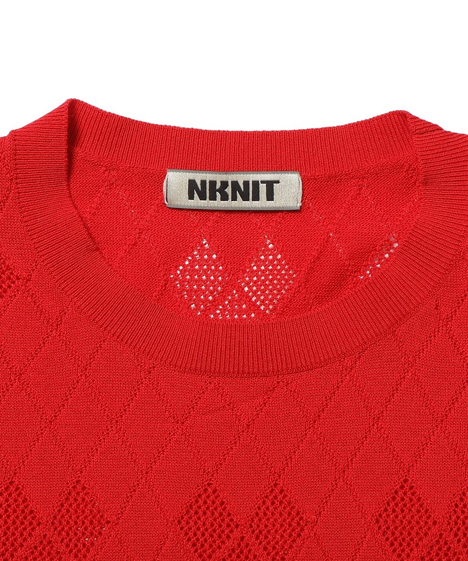 mesh♡ KNIT T-shirt | NKNIT mesh♡ KNIT T-shirt | NKNIT