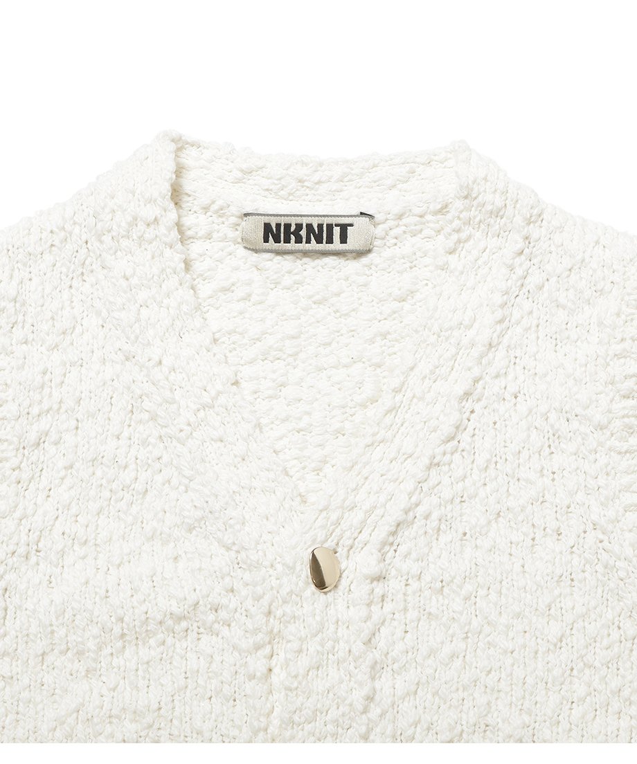 mini V-neck KNIT vest | NKNIT