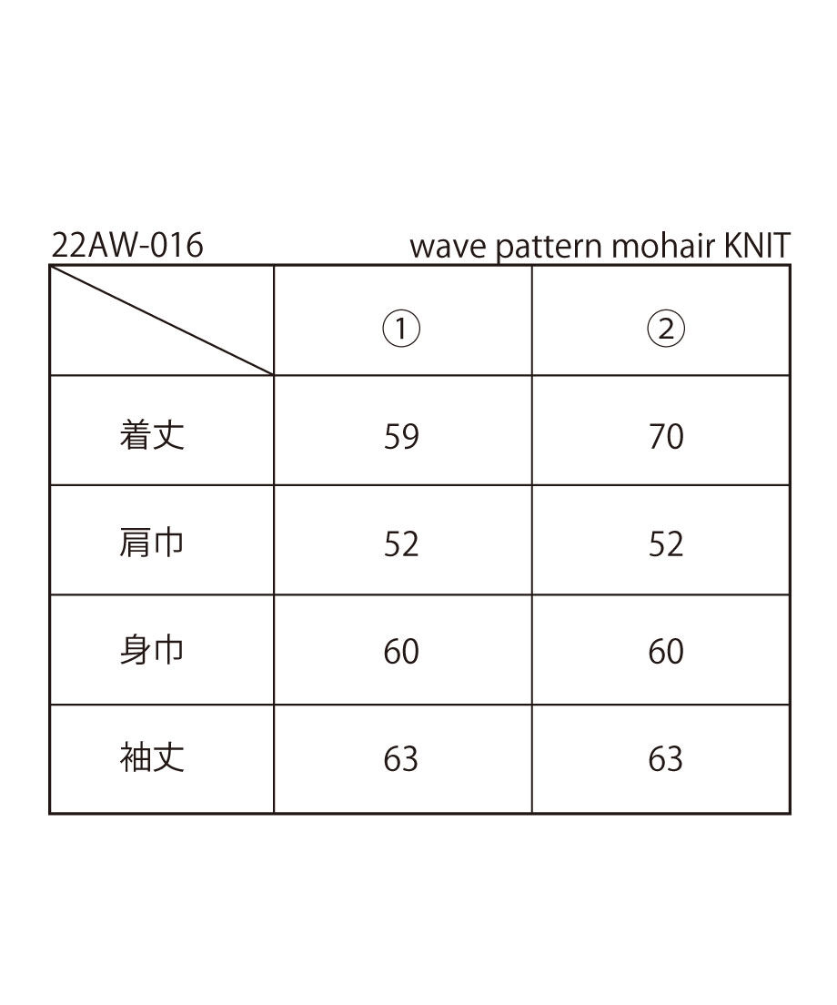wave pattern mohair KNIT | NKNIT