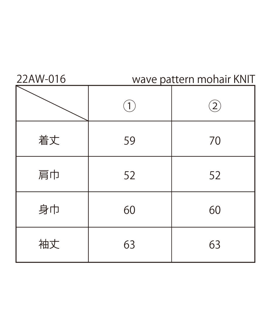 wave pattern mohair KNIT | NKNIT wave pattern mohair KNIT | NKNIT