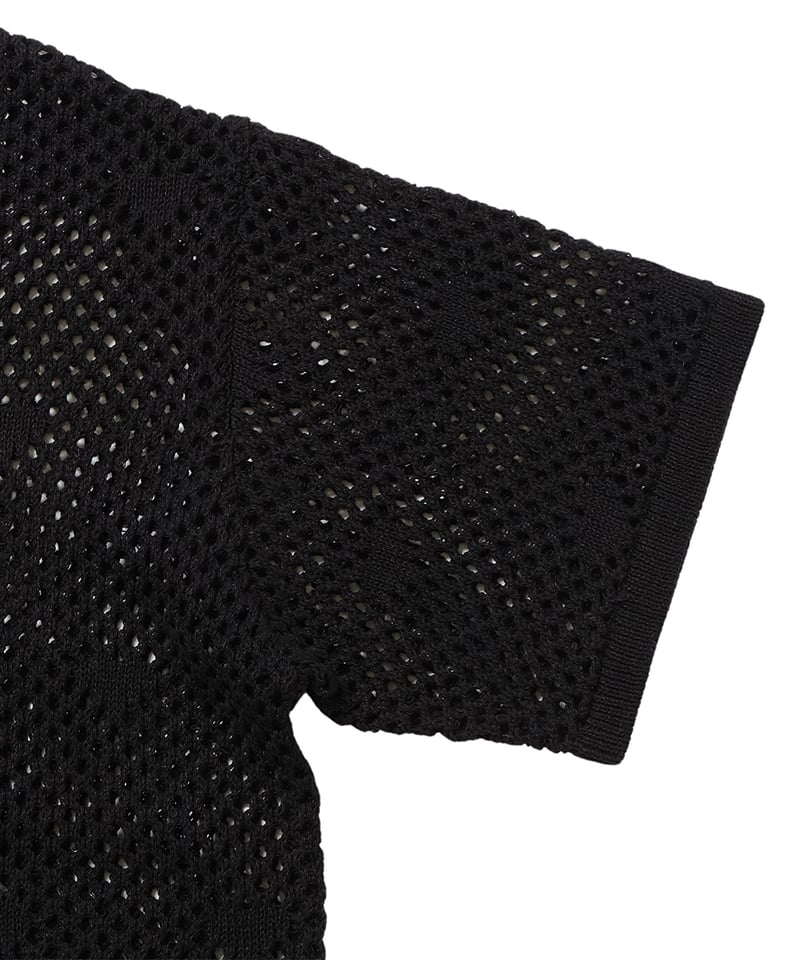 mesh♡ pattern KNIT shirt | NKNIT mesh♡ pattern KNIT shirt | NKNIT