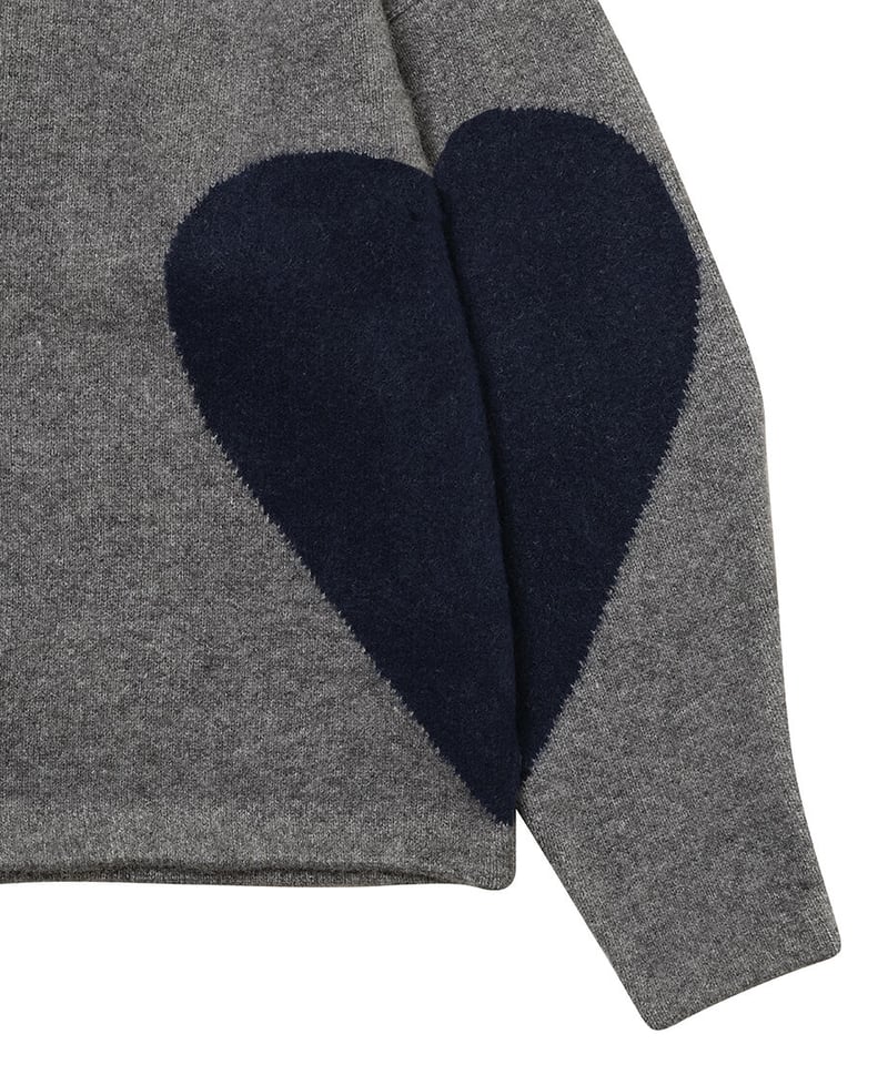 NKNIT ♡pattern KNIT GRAY/NAVY⓪ 新品未使用タグ付きNKNIT