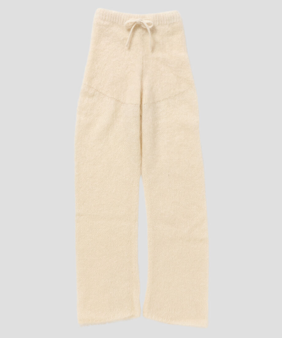 nknit knit mohair long pants ンニット   パンツ nknit knit mohair long pants ンニット パンツ paper mix side
