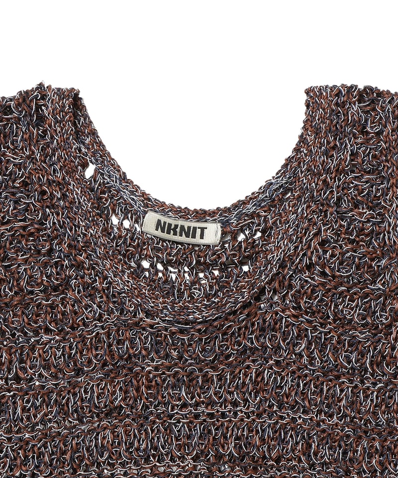 mix color KNIT dress | NKNIT