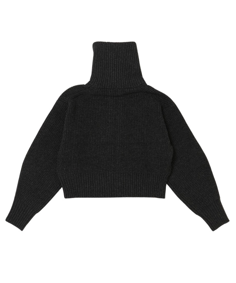 nknit zipper double collar KNIT 