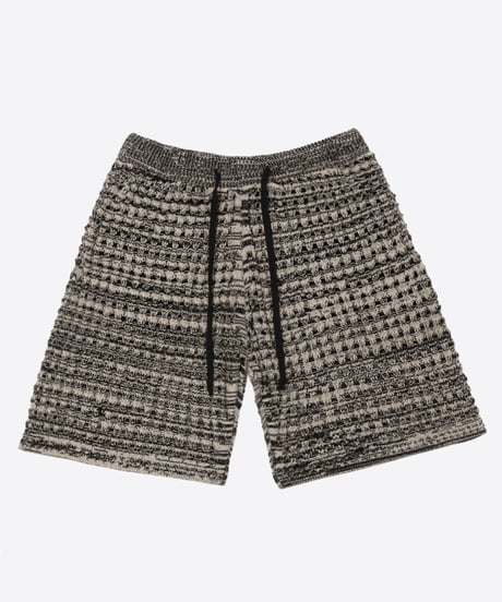 cotton mesh knit short pants