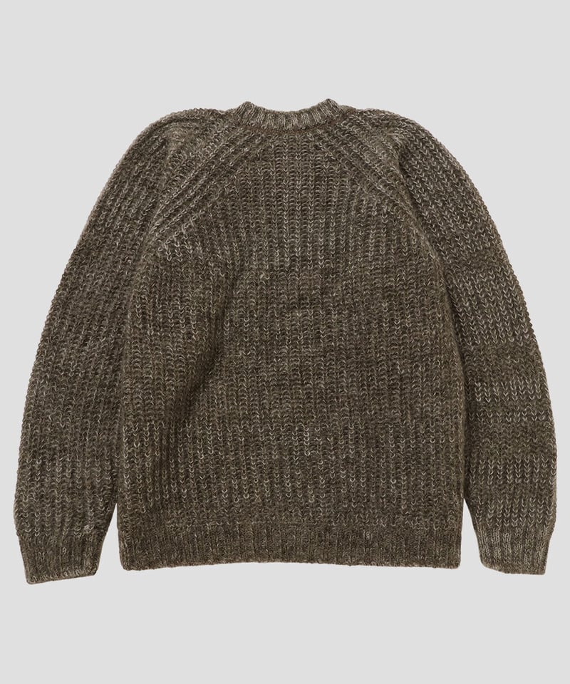 新品 NKNIT ンニット mix color mohair knit ショート