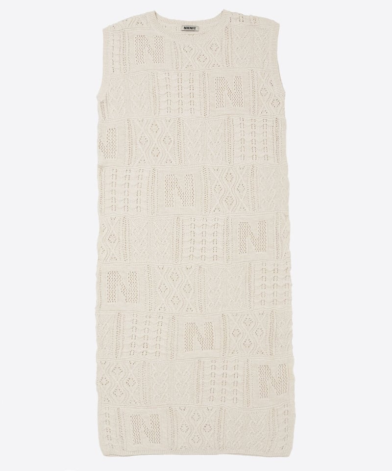 NKINT 完売品 cotton mesh pattern knit dress NKINT 完売品 cotton mesh pattern knit dress