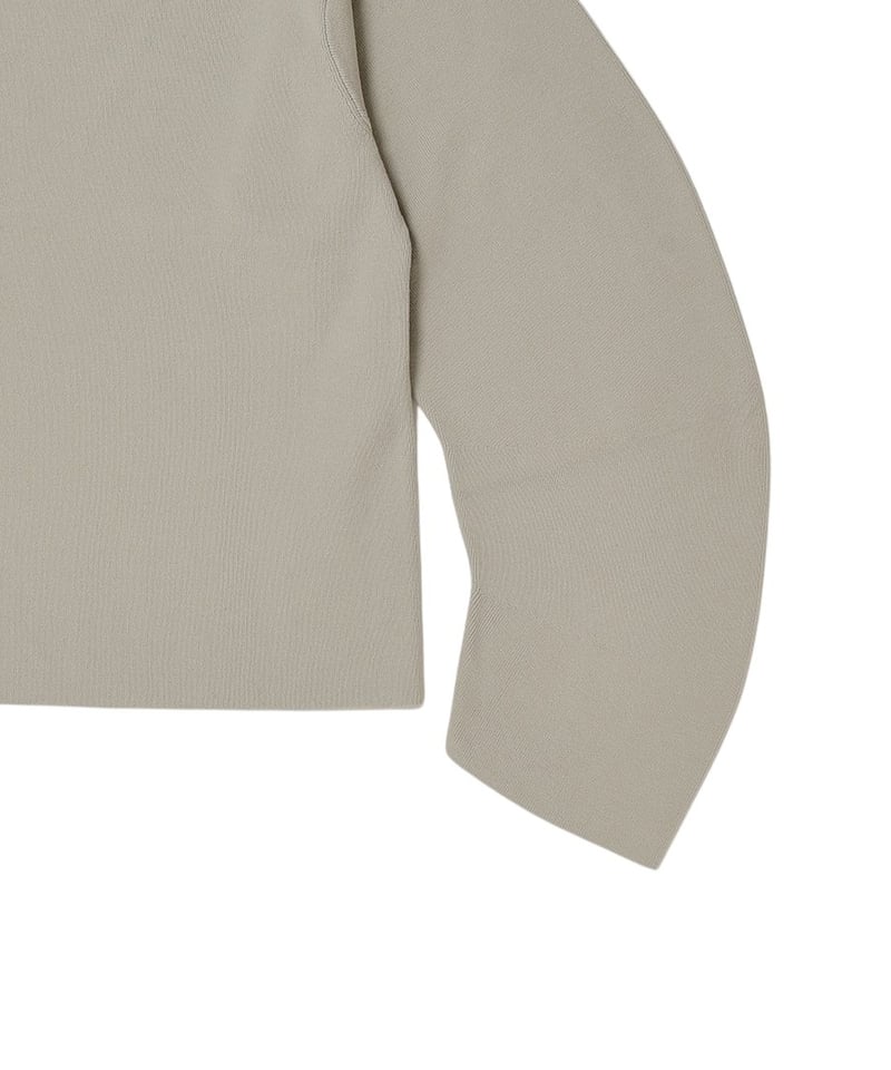 未使用 NKNIT curved arm cotton KNIT ニット 長袖