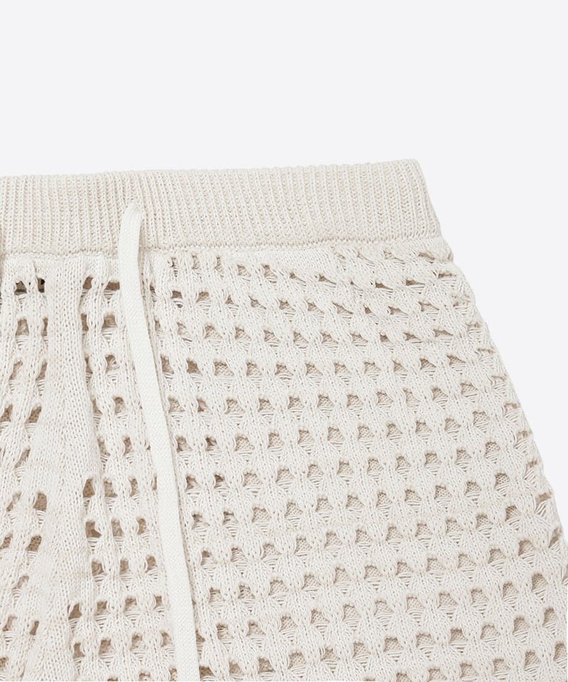 NKINIT cotton mesh knit short pants