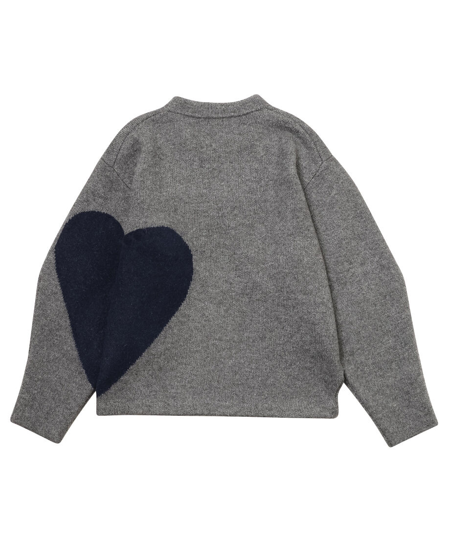 新品未使用 タグ付 NKNIT pattern KNIT GRAY/NAVYコメントなし即買いOK