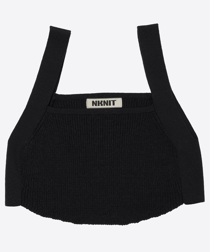 NKNIT cotton rib short knit tank top