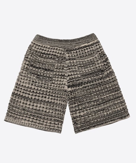 cotton mesh knit short pants