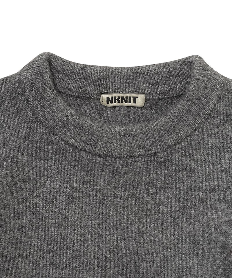 NKNIT ♡pattern KNIT GRAY/NAVY⓪ 新品未使用タグ付きNKNIT