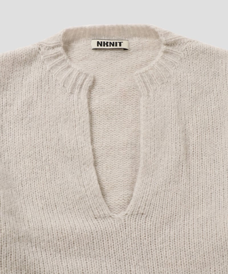 NKNIT ンニット　cashmere mix soft V-neck