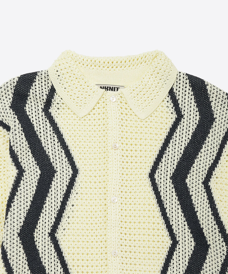 zigzag paper knit shirts | NKNIT zigzag paper knit shirts | NKNIT