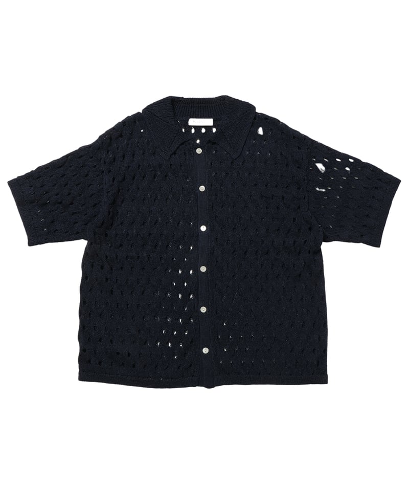 wave pattern KNIT shirt | NKNIT