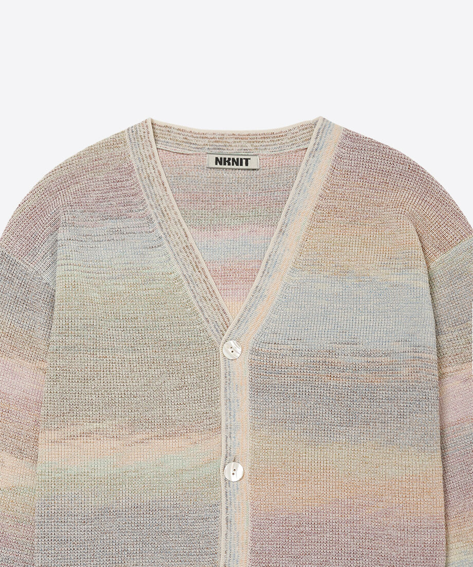 nknit silkcotton crew neck KNIT cardigan