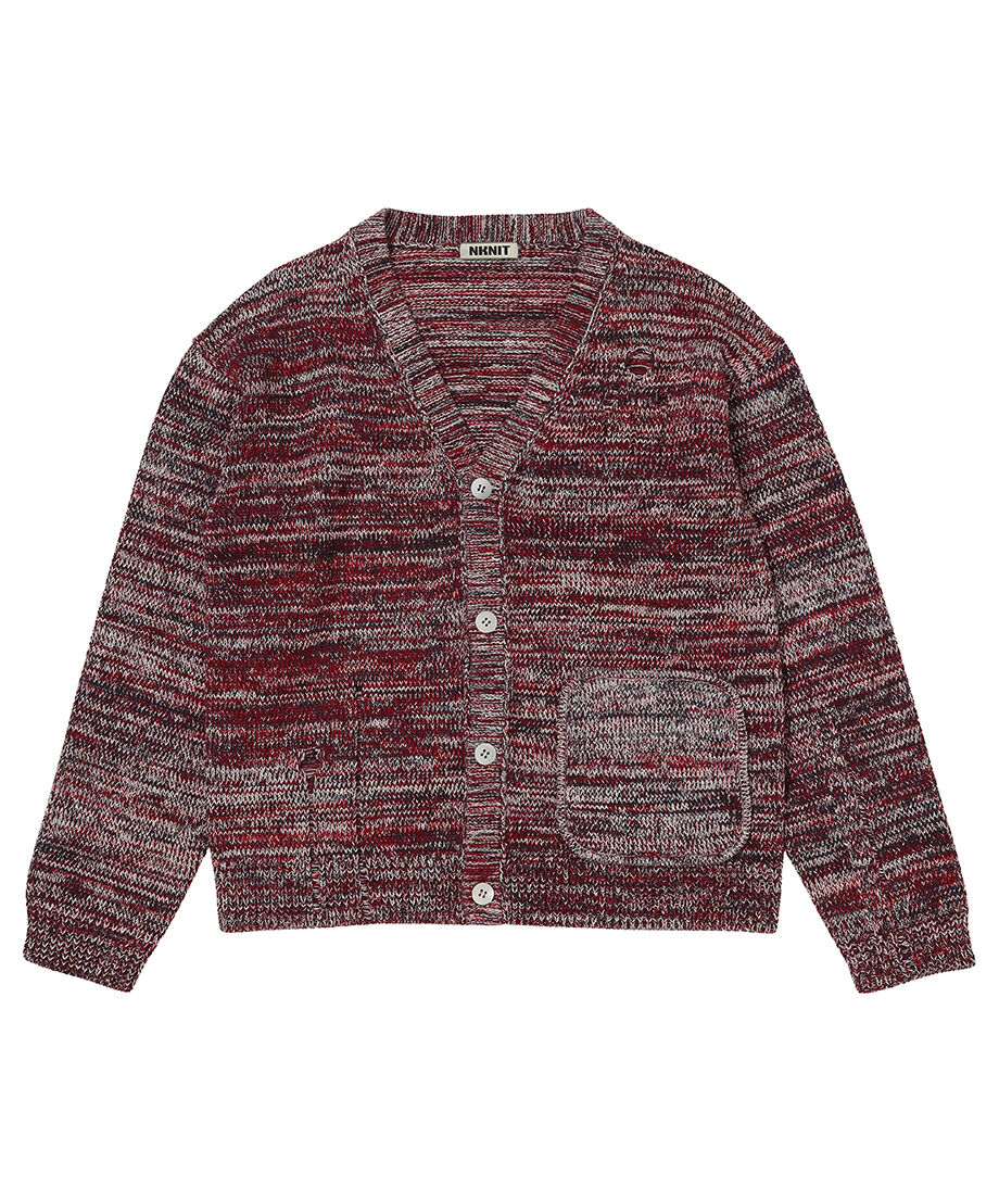 NKNIT logo KNIT cardigan