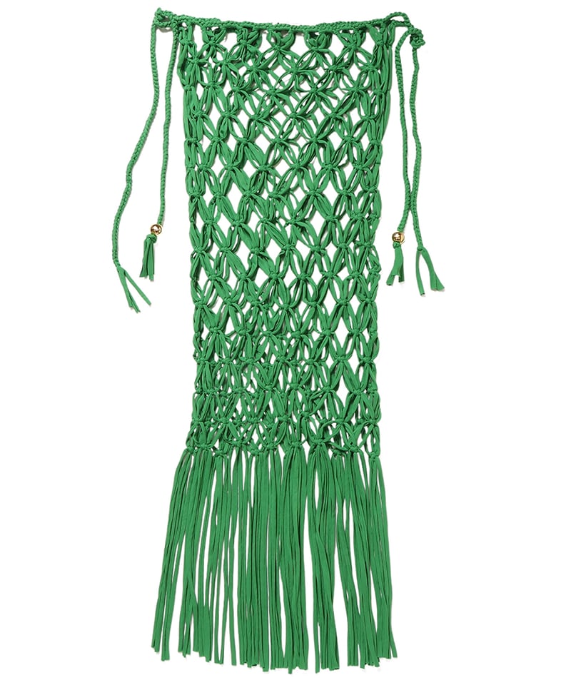 NKNIT macrame 2WAY dress グリーン NKNIT macrame 2WAY dress