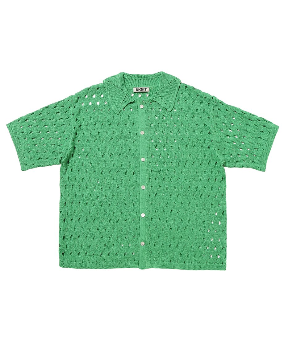 wave pattern KNIT shirt | NKNIT 