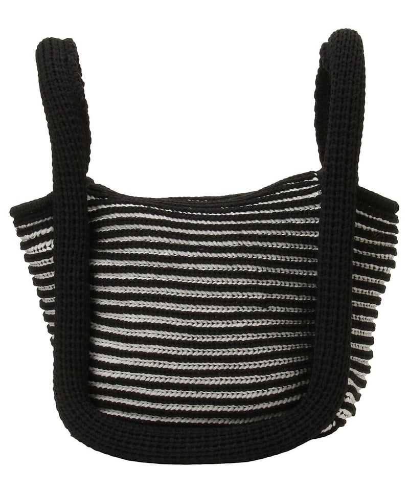 sponge striped hand bag | NKNIT 