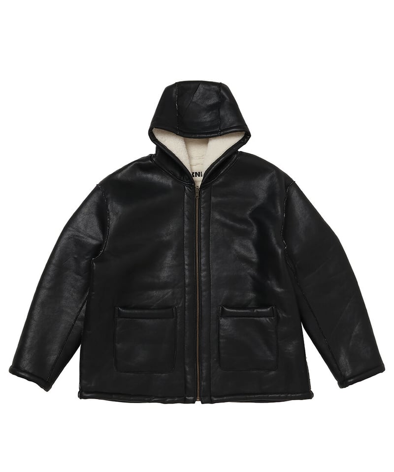 nknit vegan mouton hooded zip jacket 新品お値下げ不可です