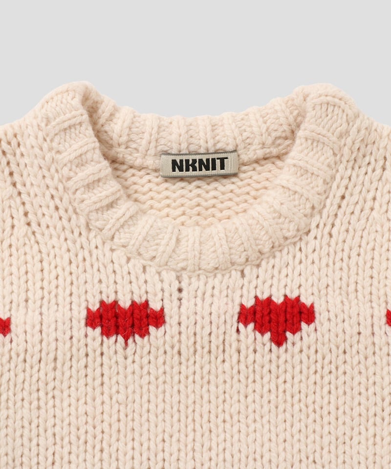 NKNIT ♡pattern KNIT ハート パターン ニット ンニット