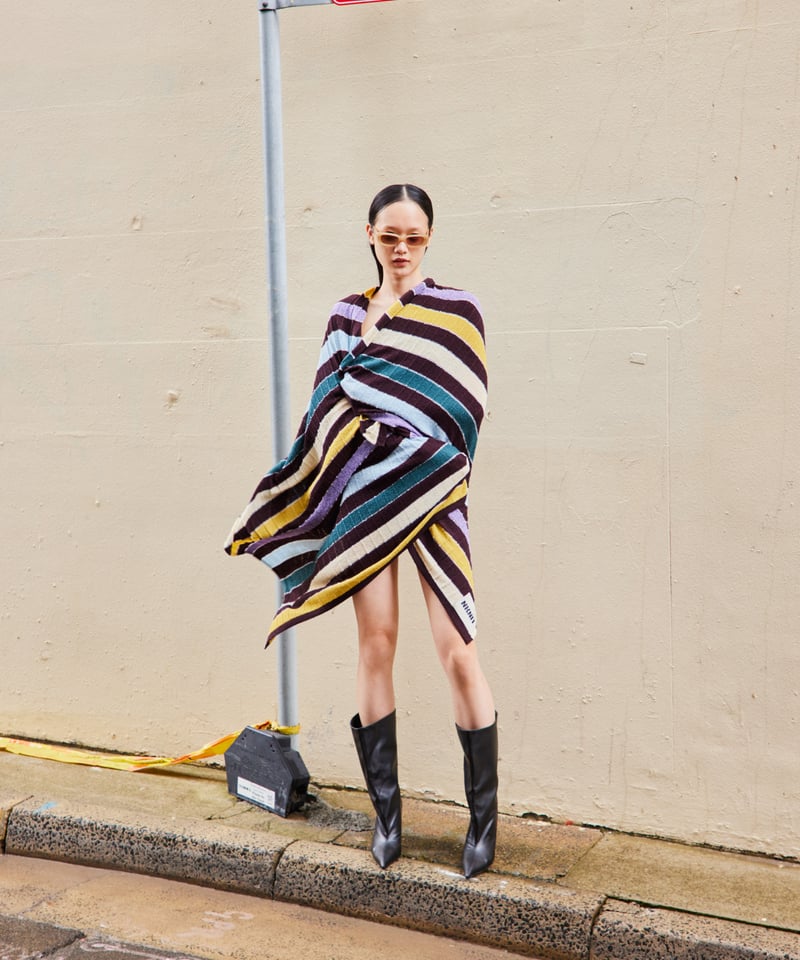 stripe KNIT towel | NKNIT