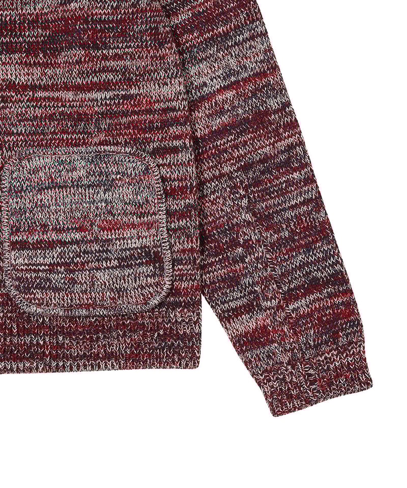 damaged mix color KNIT cardigan | NKNIT 