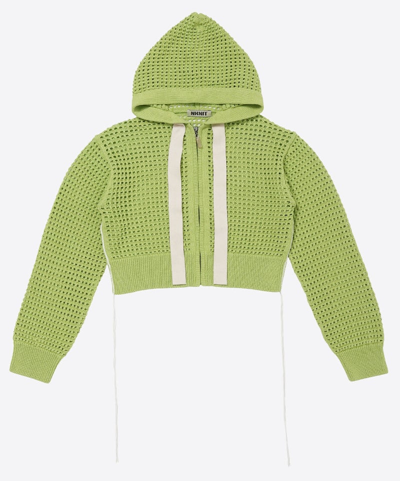 short mesh knit zip foodie | NKNIT short mesh knit zip foodie | NKNIT