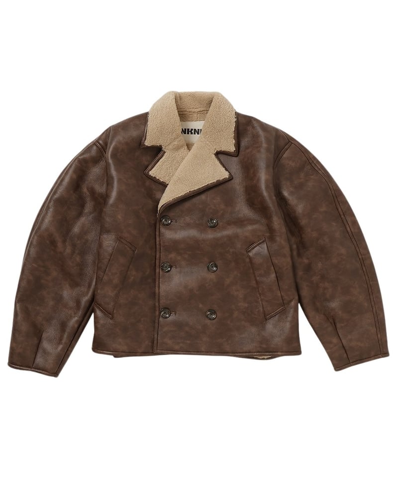 nknit vegan mouton shaped jacket