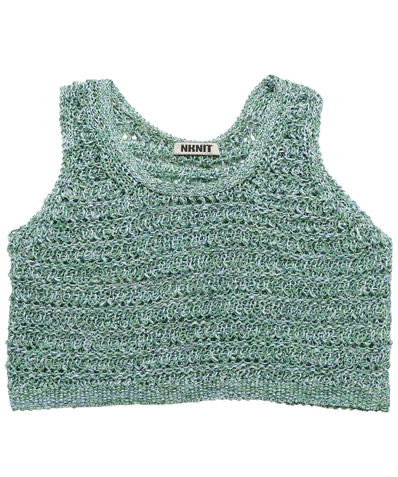 NKNIT ンニットmix color KNIT tank short NKNIT ンニットmix color KNIT tank short