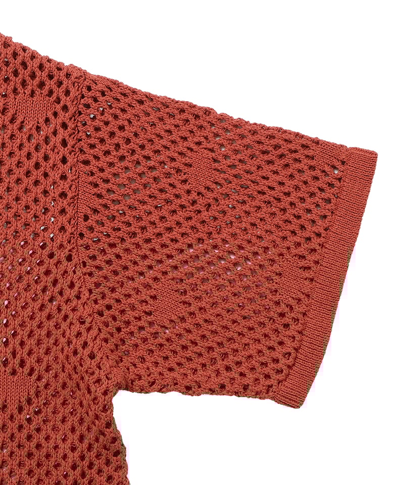 mesh♡ pattern KNIT shirt | NKNIT mesh♡ pattern KNIT shirt | NKNIT