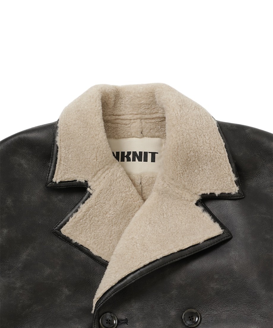 vegan mouton round jacket | NKNIT vegan mouton round jacket | NKNIT